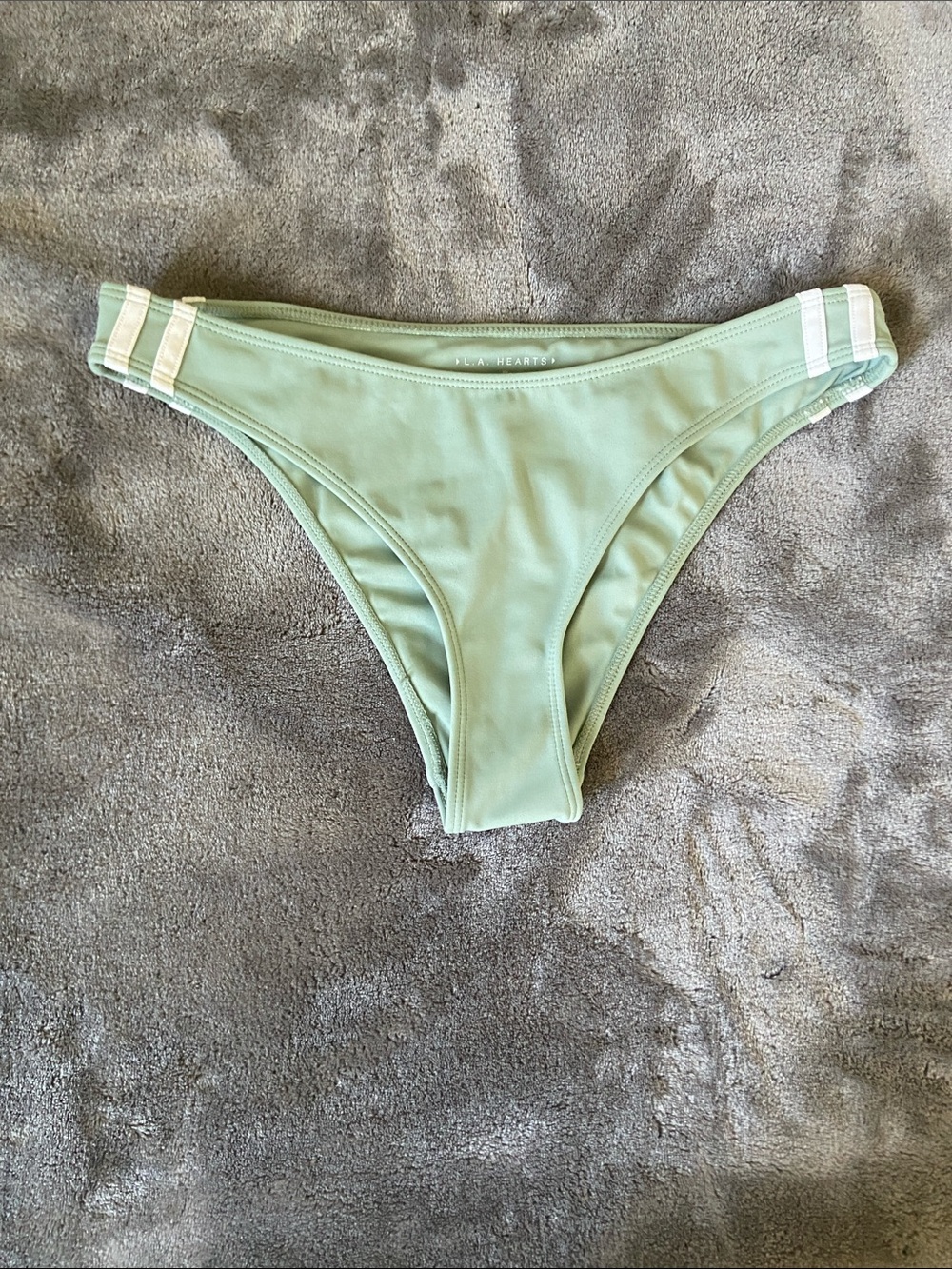 LA Hearts Green Bikini Bottom